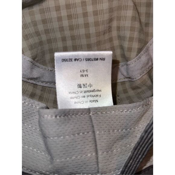 OR Outdoor Research Size Medium 3-6Y Boonie Bucket Sun Hat Gray Tan Check Plaid - Picture 3 of 6